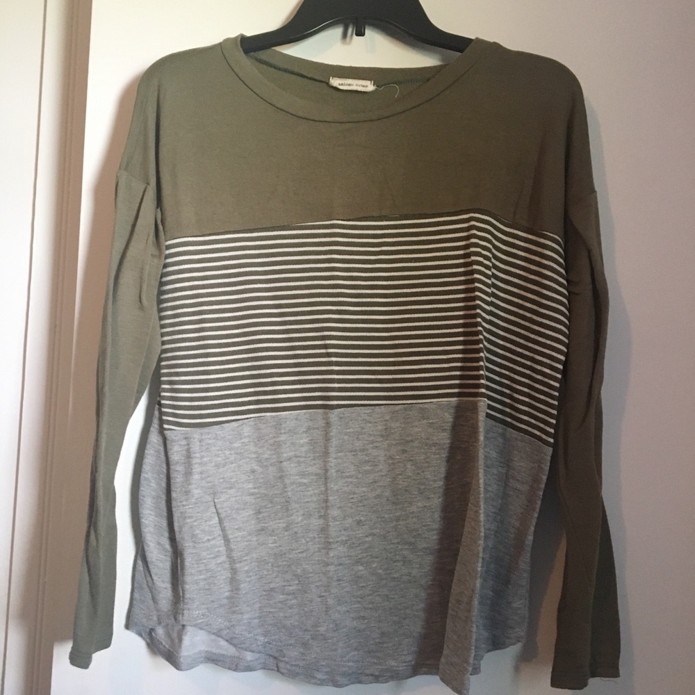 Stripped long sleeve tee